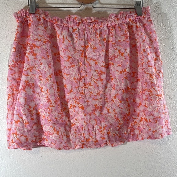 ABOUND BY NORDSTROM Pink Floral Drawstring Skirt Size Large NEW - Picture 4 of 9